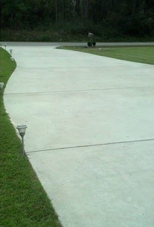 Driveway after cleaning