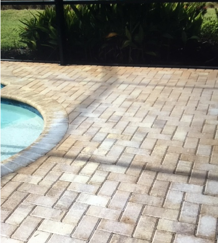 Patio after cleaning